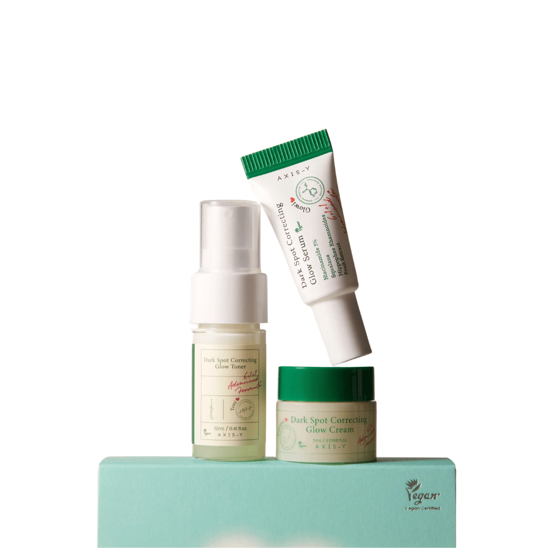 The Mini Glow Trio Set – Travel-Size Skin Brightening Kit